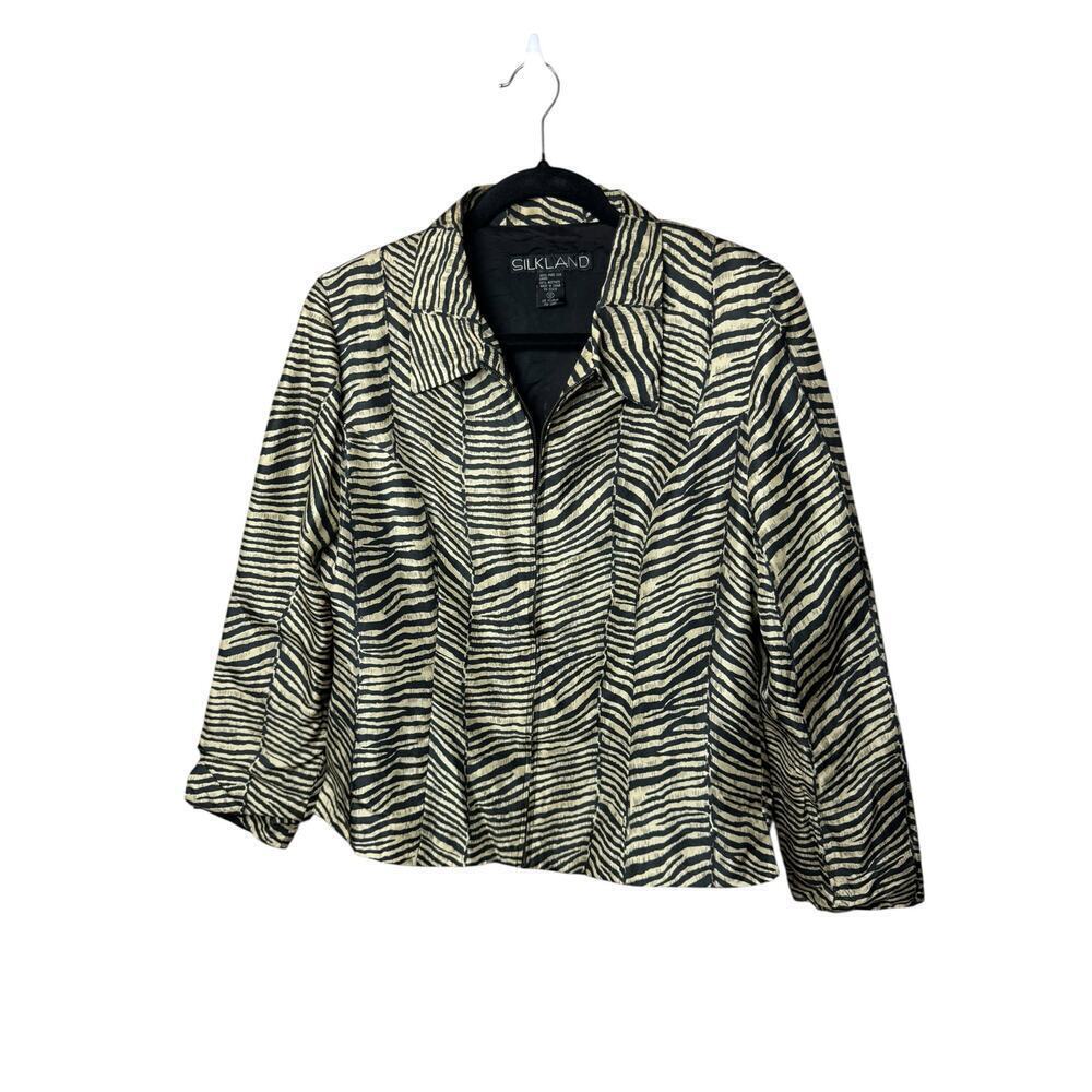 Vintage Zebra‎ Print Blazer Jacket SilkLand 90s Bold Animal Print Trend 2026